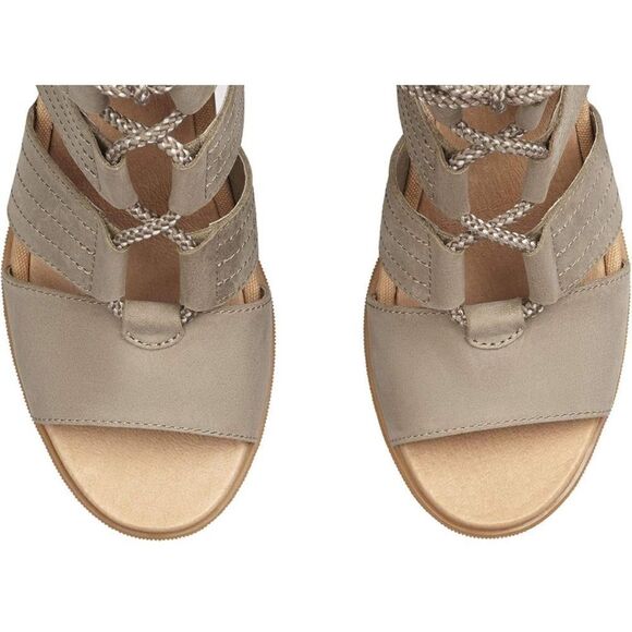 Sorel Joanie II Ghillie Lace Up Gladiator Wedge Sage Green-8.5. B45 - Picture 6 of 14